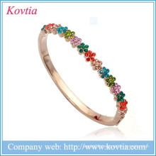 Fashion products on china market rainbow flower bracelet wholesale bracelet girls new fashion bracelets 2013